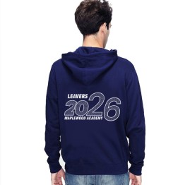 Leavers 2026 Maplewood Academy High School Graduate Hoodie Banner Design Stars & Stripes Hood